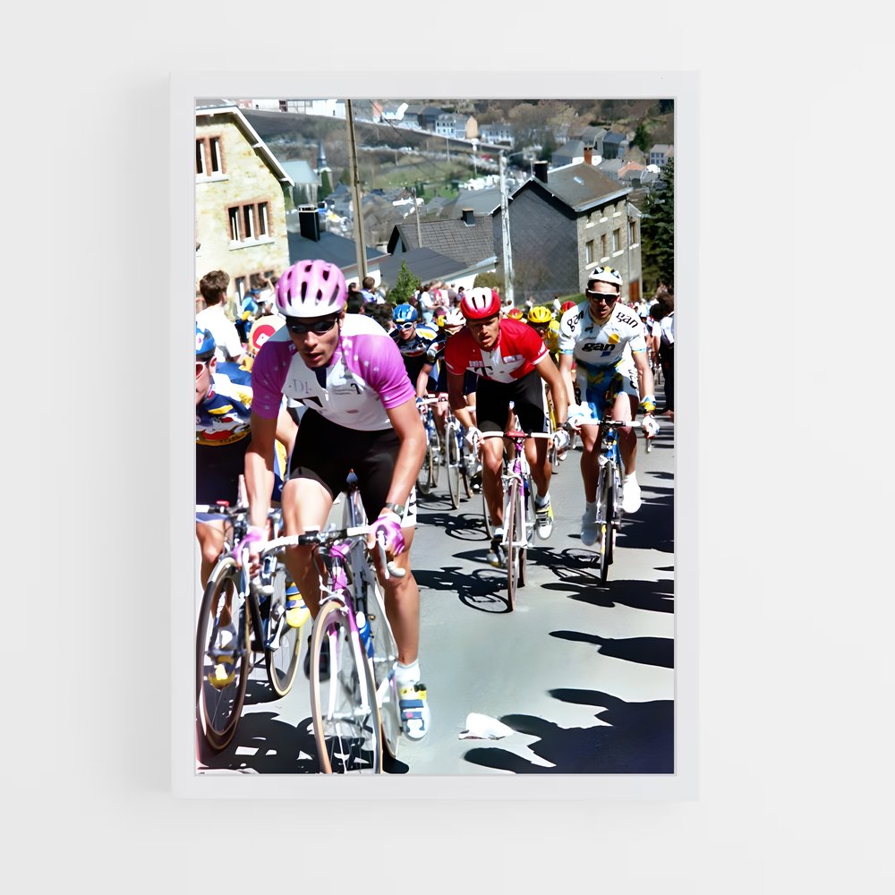Poster Peloton en Mouvement – affiche Cyclisme (vue 3)